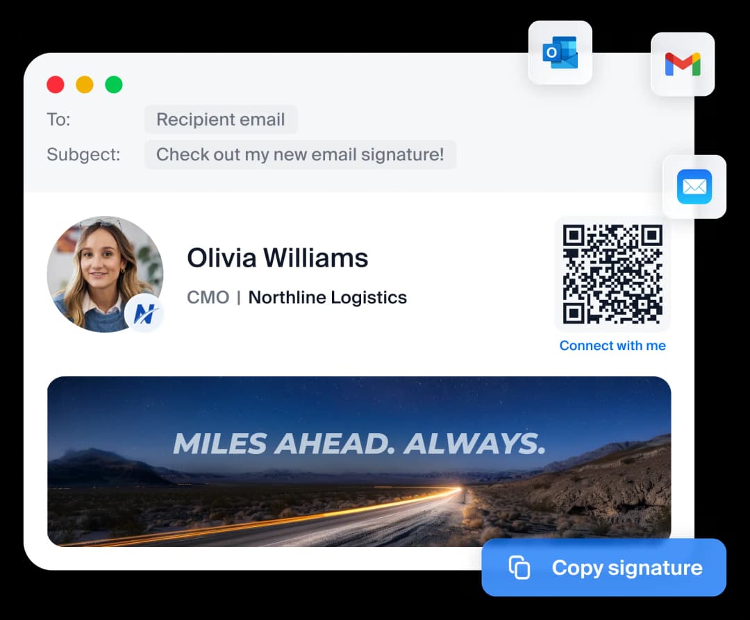 email signature first image