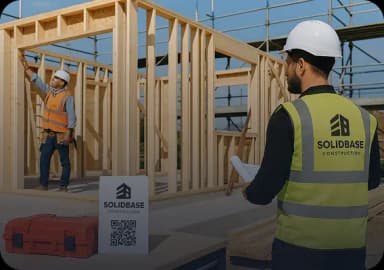 Digital business card for a construction & builders