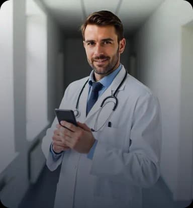 Digital business card for a doctor