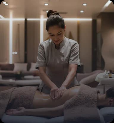 Digital business card for a massage therapist