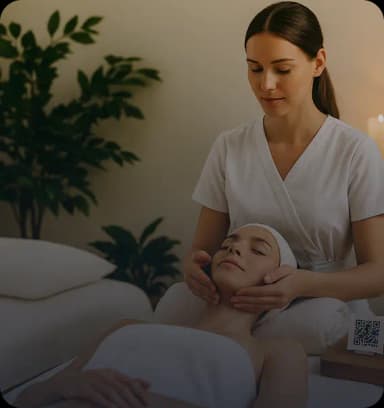 Digital business card for a spa
