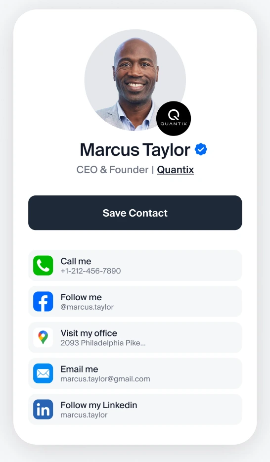 Digital business card