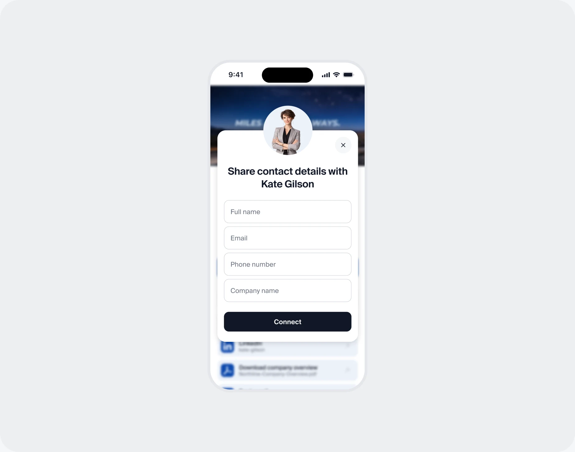 Keep every contact you make