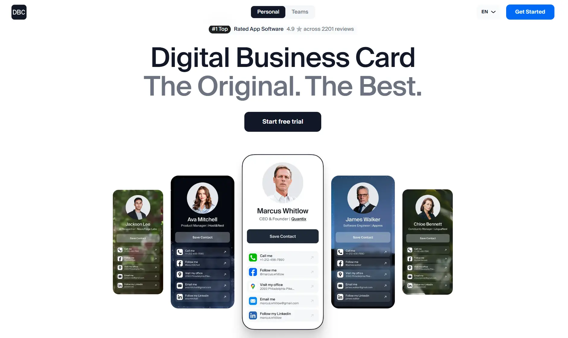 HiHello vs Blinq - DBC: Digital Business Card