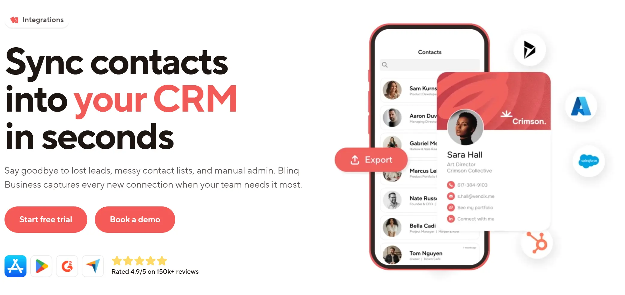 HiHello vs Blinq - Blinq CRM Integrations